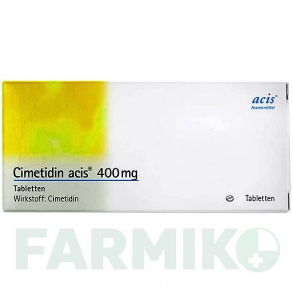 ЦИМЕТИДИН (CIMETIDIN) 400 мг таблетки 100 шт - Циметидин ACIS