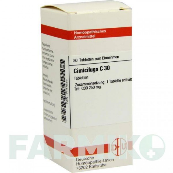 ЦИМИЦИФУГА (CIMICIFUGA) C 30 таблетки 80 шт - Гомеопатия DHU