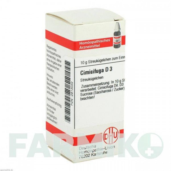ЦИМИЦИФУГА (CIMICIFUGA) D 3 глобули 10 г - Гомеопатия DHU