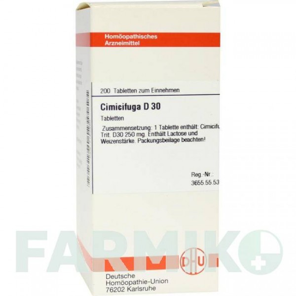 ЦИМИЦИФУГА (CIMICIFUGA) D 30 таблетки 200 шт - Гомеопатия DHU
