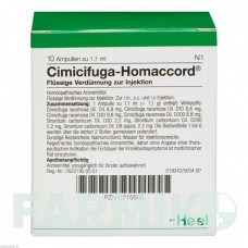 ЦИМИЦИФУГА ХОМАККОРД (CIMICIFUGA HOMACCORD) ампулы 10 шт - Гомеопатия BIOLOGISCHE HEILMITTEL HEEL