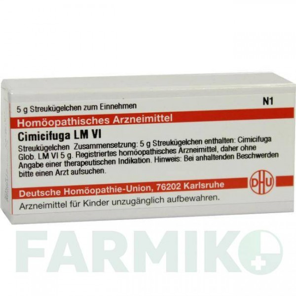 ЦИМИЦИФУГА (CIMICIFUGA) LM VI глобули 5 г - Гомеопатия DHU