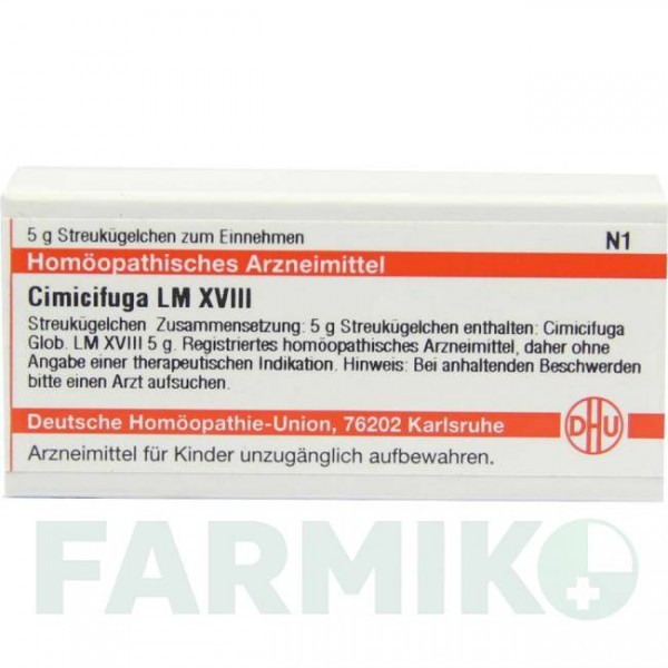 ЦИМИЦИФУГА (CIMICIFUGA) LM XVIII глобули 5 г - Гомеопатия DHU