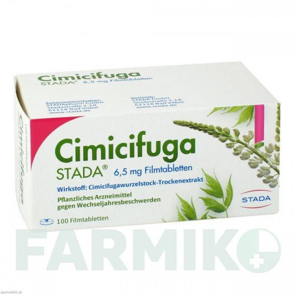 ЦИМИЦИФУГА (CIMICIFUGA) таблетки 100 шт - Корневище цимицифуги STADA