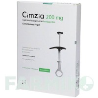 ЦИМЗИЯ (CIMZIA) 200 мг раствор 1x2 шт - Цертолизумаб пегол EURIMPHARM