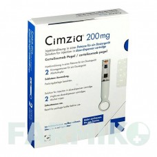 ЦИМЗИЯ (CIMZIA) 200 мг раствор 1x2 шт - Цертолизумаб пегол UCB PHARMA