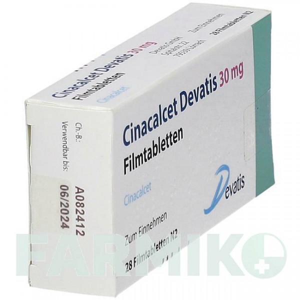 ЦИНАКАЛЬЦЕТ (CINACALCET) 30 мг таблетки 28 шт - Цинакальцет DEVATIS