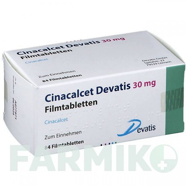 ЦИНАКАЛЬЦЕТ (CINACALCET) 30 мг таблетки 84 шт - Цинакальцет DEVATIS