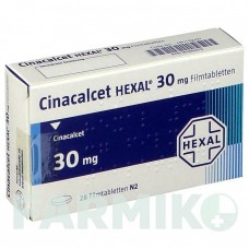 ЦИНАКАЛЬЦЕТ (CINACALCET) 30 мг таблетки 28 шт - Цинакальцет HEXAL