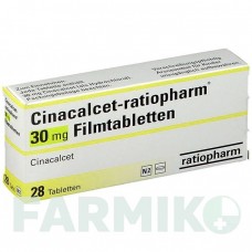 ЦИНАКАЛЬЦЕТ (CINACALCET) 30 мг таблетки 28 шт - Цинакальцет RATIOPHARM