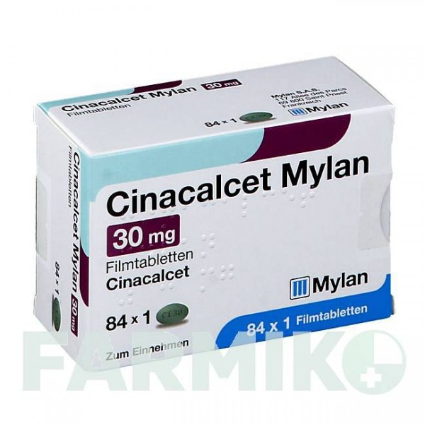 ЦИНАКАЛЬЦЕТ (CINACALCET) 30 мг таблетки 84 шт - Цинакальцет VIATRIS