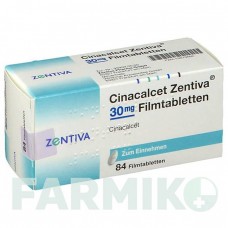 ЦИНАКАЛЬЦЕТ (CINACALCET) 30 мг таблетки 84 шт - Цинакальцет ZENTIVA