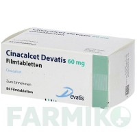 ЦИНАКАЛЬЦЕТ (CINACALCET) 60 мг таблетки 28 шт - Цинакальцет DEVATIS