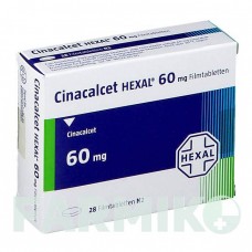 ЦИНАКАЛЬЦЕТ (CINACALCET) 60 мг таблетки 28 шт - Цинакальцет HEXAL