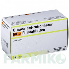 ЦИНАКАЛЬЦЕТ (CINACALCET) 60 мг таблетки 84 шт - Цинакальцет RATIOPHARM