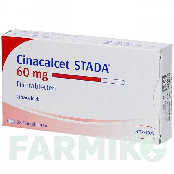 ЦИНАКАЛЬЦЕТ (CINACALCET) 60 мг таблетки 84 шт - Цинакальцет STADAPHARM
