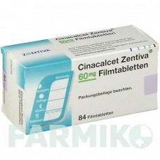ЦИНАКАЛЬЦЕТ (CINACALCET) 60 мг таблетки 84 шт - Цинакальцет ZENTIVA