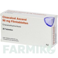 ЦИНАКАЛЬЦЕТ (CINACALCET) 90 мг таблетки 28 шт - Цинакальцет ASCEND