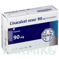 ЦИНАКАЛЬЦЕТ (CINACALCET) 90 мг таблетки 28 шт - Цинакальцет HEXAL