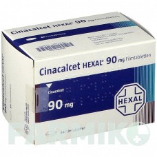 ЦИНАКАЛЬЦЕТ (CINACALCET) 90 мг таблетки 84 шт - Цинакальцет HEXAL