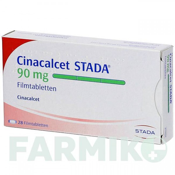 ЦИНАКАЛЬЦЕТ (CINACALCET) 90 мг таблетки 28 шт - Цинакальцет STADAPHARM