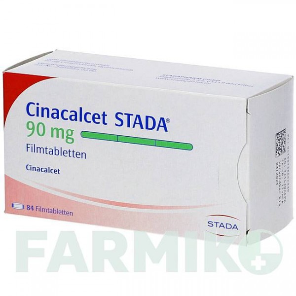 ЦИНАКАЛЬЦЕТ (CINACALCET) 90 мг таблетки 84 шт - Цинакальцет STADAPHARM