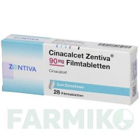 ЦИНАКАЛЬЦЕТ (CINACALCET) 90 мг таблетки 28 шт - Цинакальцет ZENTIVA