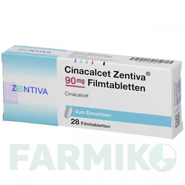 ЦИНАКАЛЬЦЕТ (CINACALCET) 90 мг таблетки 28 шт - Цинакальцет ZENTIVA