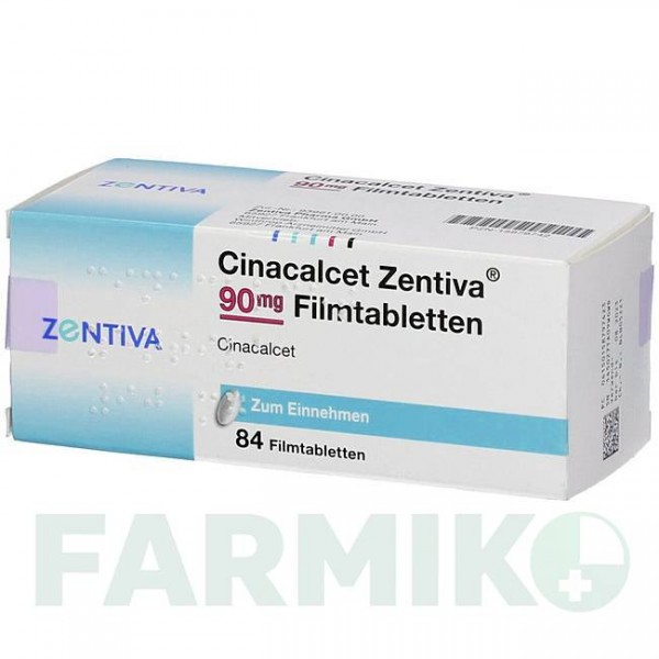 ЦИНАКАЛЬЦЕТ (CINACALCET) 90 мг таблетки 84 шт - Цинакальцет ZENTIVA