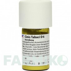 ЦИНИС ТАБАЦИ (CINIS TABACI) D 6 тритурация 20 г - Гомеопатия WELEDA