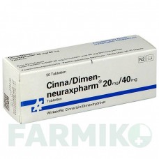 ЦИННА ДИМЕН (CINNA DIMEN) 20 мг/40 мг таблетки 50 шт - Цинаризин, Інше NEURAXPHARM