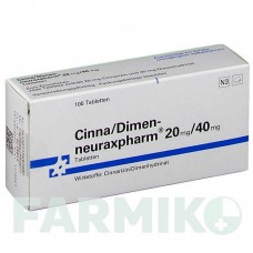 ЦИННА ДИМЕН (CINNA DIMEN) 20 мг/40 мг таблетки 100 шт - Цинаризин, Інше NEURAXPHARM