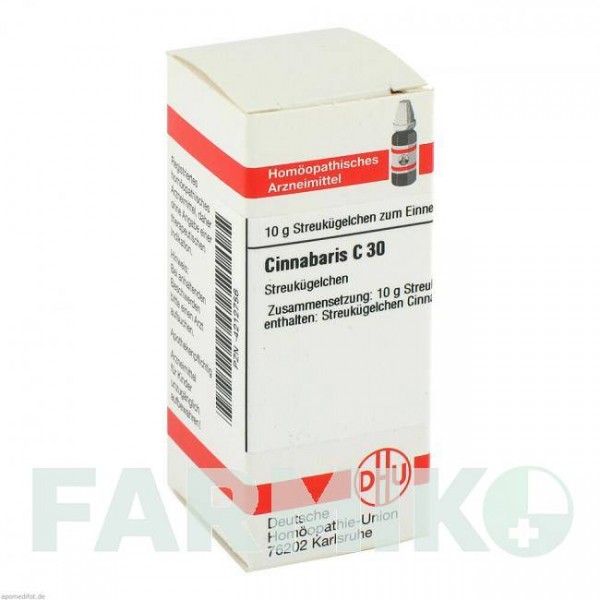 ЦИННАБАРИС (CINNABARIS) C 30 глобули 10 г - Гомеопатия DHU