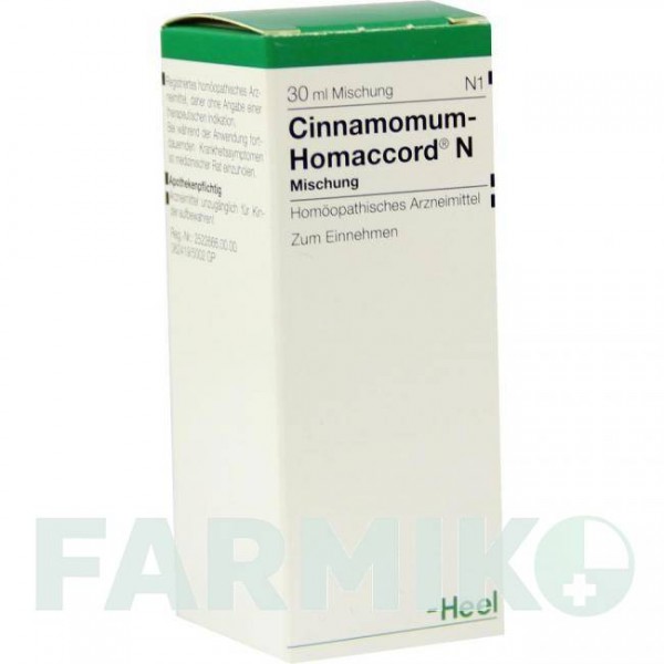 ЦИННАМОМУМ ХОМАККОРД (CINNAMOMUM HOMACCORD) капли 30 мл - Гомеопатия BIOLOGISCHE HEILMITTEL HEEL