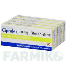 ЦИПРАЛЕКС (CIPRALEX) 10 мг таблетки 50 шт - Эсциталопрам AXICORP PHARMA