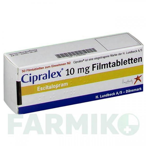 ЦИПРАЛЕКС (CIPRALEX) 10 мг таблетки 50 шт - Есциталопрам EMRA-MED