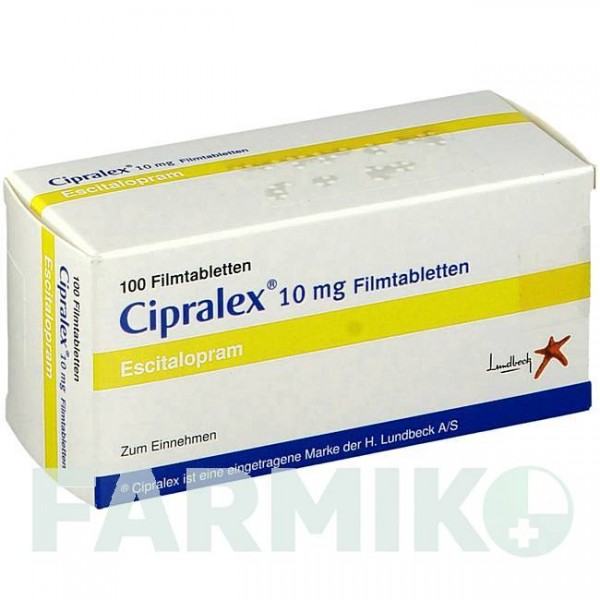 ЦИПРАЛЕКС (CIPRALEX) 10 мг таблетки 100 шт - Эсциталопрам KOHLPHARMA