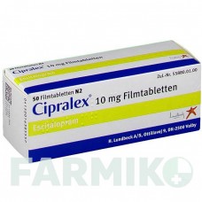 ЦИПРАЛЕКС (CIPRALEX) 10 мг таблетки 50 шт - Эсциталопрам LUNDBECK