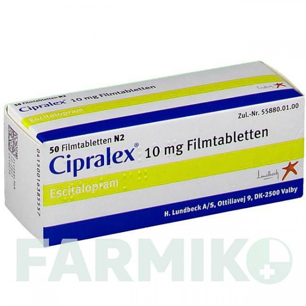 ЦИПРАЛЕКС (CIPRALEX) 10 мг таблетки 50 шт - Эсциталопрам LUNDBECK
