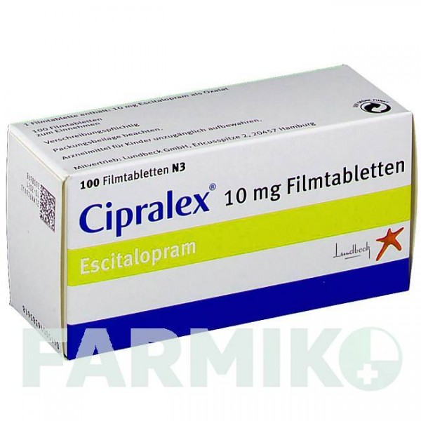 ЦИПРАЛЕКС (CIPRALEX) 10 мг таблетки 100 шт - Эсциталопрам LUNDBECK