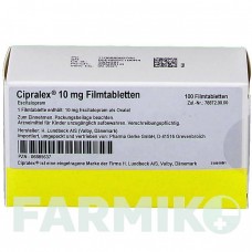 ЦИПРАЛЕКС (CIPRALEX) 10 мг таблетки 100 шт - Есциталопрам PHARMA GERKE