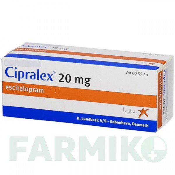 ЦИПРАЛЕКС (CIPRALEX) 20 мг таблетки 100 шт - Эсциталопрам AXICORP PHARMA