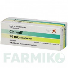 ЦИПРАМІЛ (CIPRAMIL) 20 мг таблетки 50 шт - Циталопрам EMRA-MED