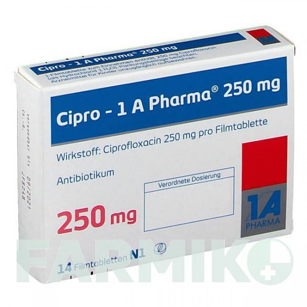 ЦИПРО (CIPRO) 250 мг таблетки 14 шт - Ципрофлоксацин 1 A PHARMA