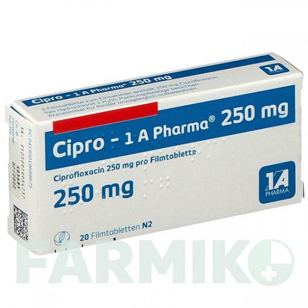 ЦИПРО (CIPRO) 250 мг таблетки 20 шт - Ципрофлоксацин 1 A PHARMA