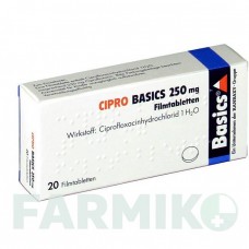 ЦИПРО (CIPRO) 250 мг таблетки 20 шт - Ципрофлоксацин BASICS