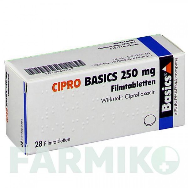 ЦИПРО (CIPRO) 250 мг таблетки 28 шт - Ципрофлоксацин BASICS