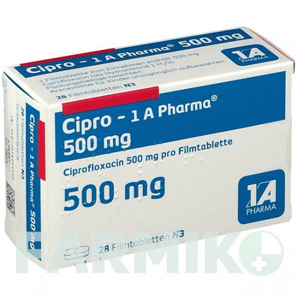 ЦИПРО (CIPRO) 500 мг таблетки 28 шт - Ципрофлоксацин 1 A PHARMA