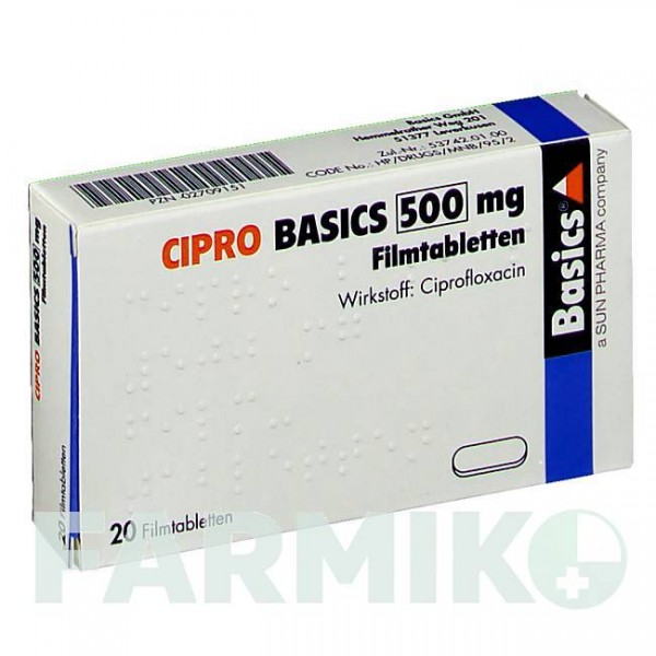 ЦИПРО (CIPRO) 500 мг таблетки 20 шт - Ципрофлоксацин BASICS