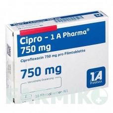 ЦИПРО (CIPRO) 750 мг таблетки 10 шт - Ципрофлоксацин 1 A PHARMA